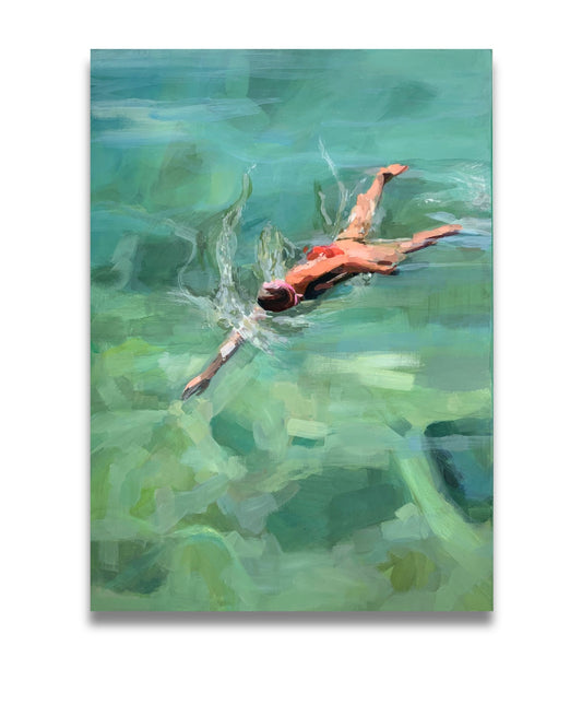 woman swimming in rock pool sydney